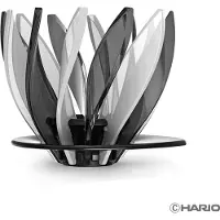 Hario V60 dripper Suiren B&W, noir et blanc