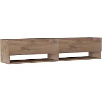 Skye Decor , Arges - Sapphire Oak, meuble TV, chêne saphir, 100 % PANNEAUX ESPAGNOLS MELAMINÉS, 141 x 30 x 31 cm