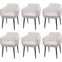 Mendler Chaise de salle à manger -L13 (lot de 6)