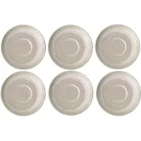Villeroy & boch Soucoupe à Café Like by Villeroy & Boch Perlemor Sand 16 cm (Lot de 6)