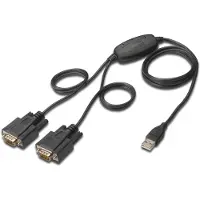 Digitus Ft2232h Usb To Rs232 Cable 1.5 M Argenté