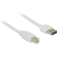 DeLOCK Câble EASY USB 2.0 A vers USB 2.0 type B, 2 m, blanc, connectable des deux côtés