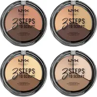 Nyx 3 Steps To Sculpt palette contouring teinte 01 Fair 15 g