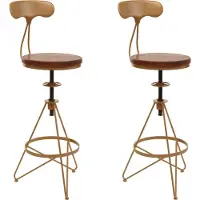 Mendler Tabouret de bar -N18 (lot de 2)