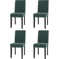 MCW Chaise de salle à manger Littau Velours (lot de 4)