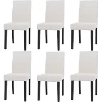 MCW Chaise de salle à manger Littau Velours (lot de 6)