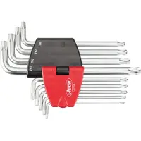 Vigor Jeu de tournevis coudés Torx 9 pièces