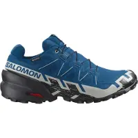 Salomon - Chaussures de trail en GORE-TEX - Speedcross 6 GTX M Poseidon / Black / Lunar Rock pour Homme - Taille 44 2/3 - Bleu
