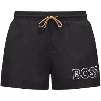 BOSS Shorts de bain 'Mooneye' noir / blanc