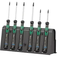 Wera 2052/6 Kraftform Micro Screwdriver Set 6 Pieces Noir