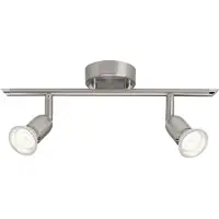 Brilliant Spot LED Loona | applique murale intemporelle | 2 flammes | métal | fer | tête pivotante | 2x GU10 max 3 W