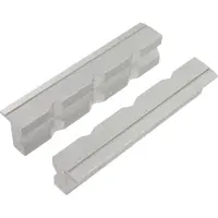 VAR Jeu de 2 mors en aluminium pour étau d'établi Gris 125 mm