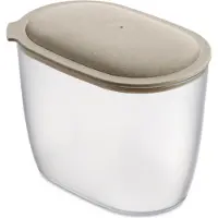 SmartaSaker Récipient alimentaire avec couvercle beige OVAL, 1,4 L,
