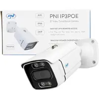 Pni Caméra de surveillance IP , modèle IP3POE, 3 MP, pour extérieur, indice de protection IP66, avec microphone intégré