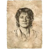 Weta Workshop Le Seigneur des Anneaux - Portrait de Bilbo Baggins Statue Impression d'art