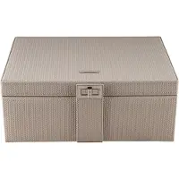 Windrose 803954.07 - Schmuckkoffer L mit Einsatz Corbello taupe