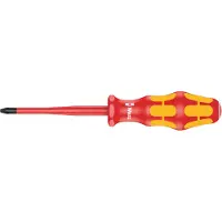 Wera 162 IS Tournevis VDE Isolé Pour Vis Cruciformes, Avec Lame À Diamètre Réduit, PH 2 X 100 Mm