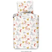 Muller Textil Housse de couette enfant UNILOVE 100x135 cm Multicolore