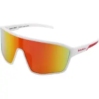 Red Bull Spect Eyewear - Lunettes de soleil - Daft Shiny White and Red Tips/Brown With Red Mirror - Blanc