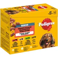 Pedigree Multipack Pedigree pour chien 10 ou 30 x 100 g + 2 ou 10 x 100 g offerts ! - Senior : 4 saveurs en gelée (12 x 100 g)
