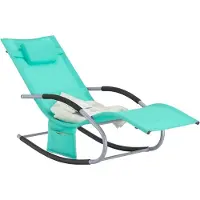 SoBuy Chaise Longue Transat Bascule Jardin avec Appui-tête