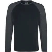 R.e.d. by emp T-shirt manches longues de - Raglan Road - Manches Longues - S - 5XL - pour Homme - noir/gris foncé - Taille M