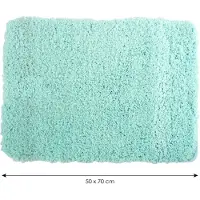 MSV Tapis de bain Microfibre 50x70cm Bleu