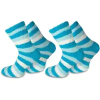 Normani Chaussettes bleu / aqua / blanc