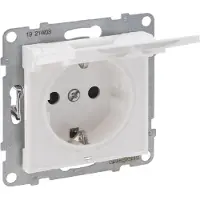 Legrand Prise Schuko SEANO, SL, protection renforcée contre les contacts accidentels, couvercle rabattable, IP21, encastrée, 1 pièce.