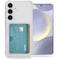 IMoshion Coque silicone avec porte-cartes Samsung Galaxy S25 Plus - Transparent