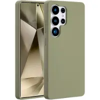 Accezz Coque Liquid Silicone avec MagSafe Samsung Galaxy S25 Ultra - Cooper Green