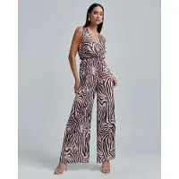 BWLDR Combinaison 'SPARKLE JUMPSUIT' lie de vin / rouge cerise / blanc cassé