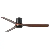 Faro Punt Tub M (Ø132cm) Ventilateur de Plafond Black | Walnut | Without light