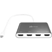 J5CREATE Adaptateur JCA366, pour 4 moniteurs, USB-C - 4 x HDMI