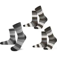 Normani Chaussettes écru / marron / gris / noir