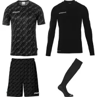Uhlsport Kit gardien de but Progressive - noir, taille:L