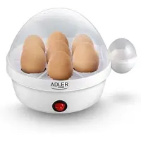 Adler Cuiseur d'oeufs, Cuiseur à œufs, Blanc