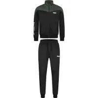 Lonsdale Survêtement 'Caution' vert / noir / blanc