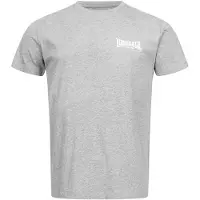 Lonsdale T-Shirt 'Elmdon' gris chiné / blanc