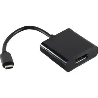 S-Conn Câble adaptateur USB-C, USB-C mâle - DisplayPort femelle, 4K 60Hz, 10cm, noir