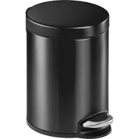 Durable 341058 poubelle à pédale métal anthracite 5 l
