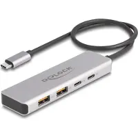 DeLOCK USB 10 Gbps USB Type-C Hub mit 2x USB Typ-A