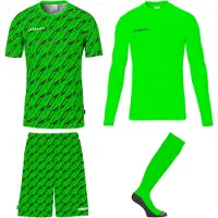 Uhlsport Ensemble de gardien de but Progressive - vert fluo/noir, taille : L