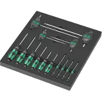 Wera 05150103001 9712 Jeu De Tournevis Torx HF 14 Pièces Dans Une Pochette En Mousse
