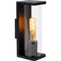 Lucide SLIGO - Wandleuchte Aussen - 1xE27 - IP65 - Schwarz 15807/01/30