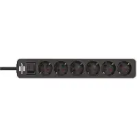 Brennenstuhl 1153260020 Bâti de prises Ecolor 6x blanc/noir(S)