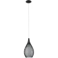 Eglo 92252 Razoni Lampe à suspendre E27 acier noir blanc