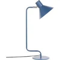 Beliani Lampe de table Bleu Fer 51 cm Rond Mat avec câble Interrupteur Moderne Lampe de chevet pour chambre à coucher Lampe de bureau pour bureau