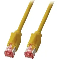 Efbe-Schott Câble de raccordement RJ45 Cat.5e S/UTP PUR -- TM21, résistant à l'usure, jaune, 25 m