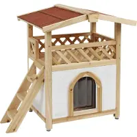 Kerbl Maison pour chats Tyrol Alpin 88x57x77 cm Marron clair